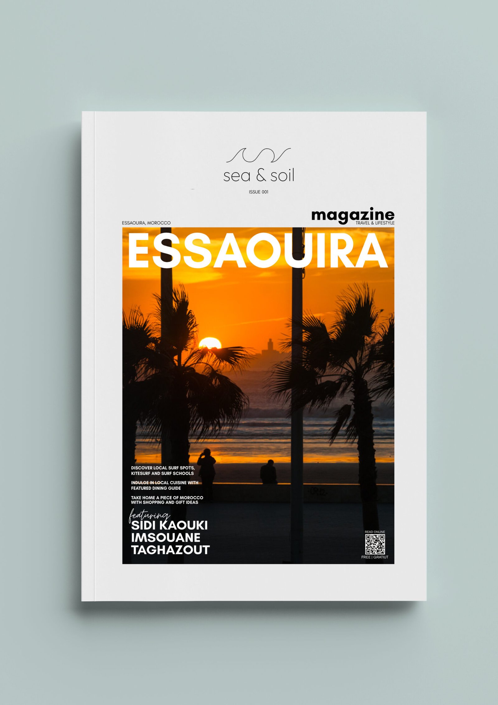 Sea & Soil Magazine Cover for Essaouira Morocco